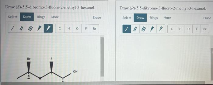 S 5 5 dibromo 3 fluoro 2 methyl 3 hexanol