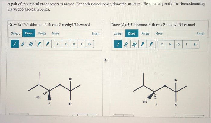 S 5 5 dibromo 3 fluoro 2 methyl 3 hexanol