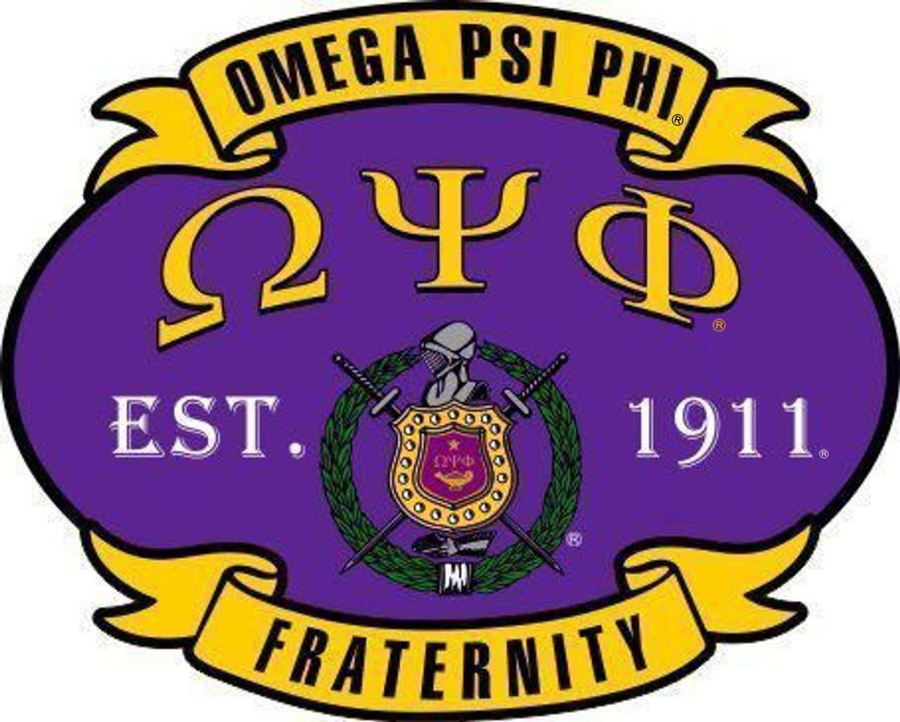 Shield psi omega phi letters emblems