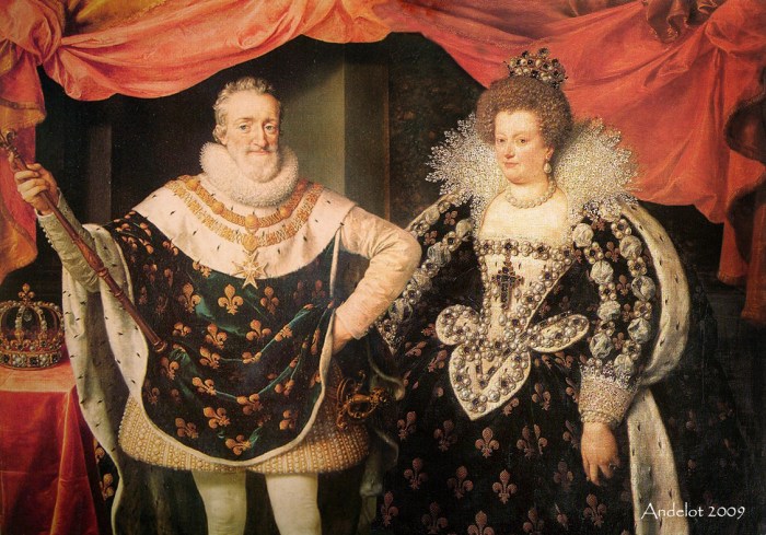 Henri iv receives the portrait of marie de medici